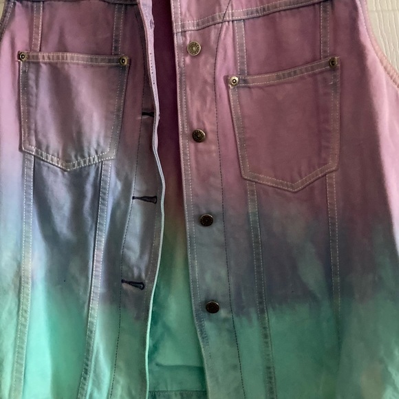 Dyed Ombré denim vest - Picture 4 of 4